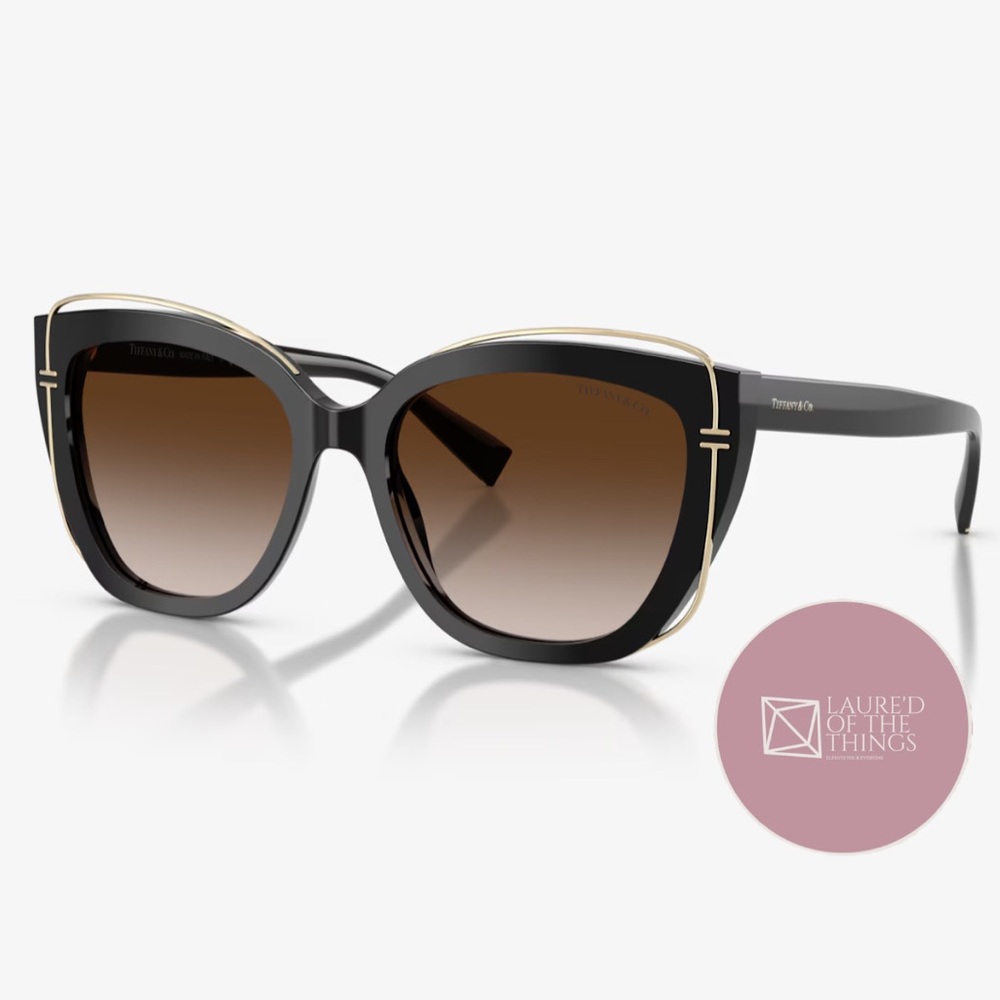 NEW Tiffany TF4148 Sunglasses - Brown Gradient Black